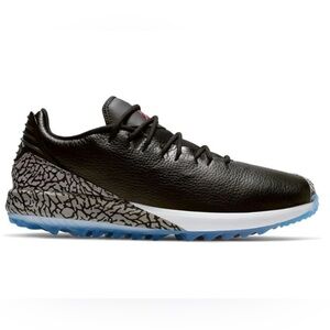 Jordan Black and Gray Sneakers with Blue Sole